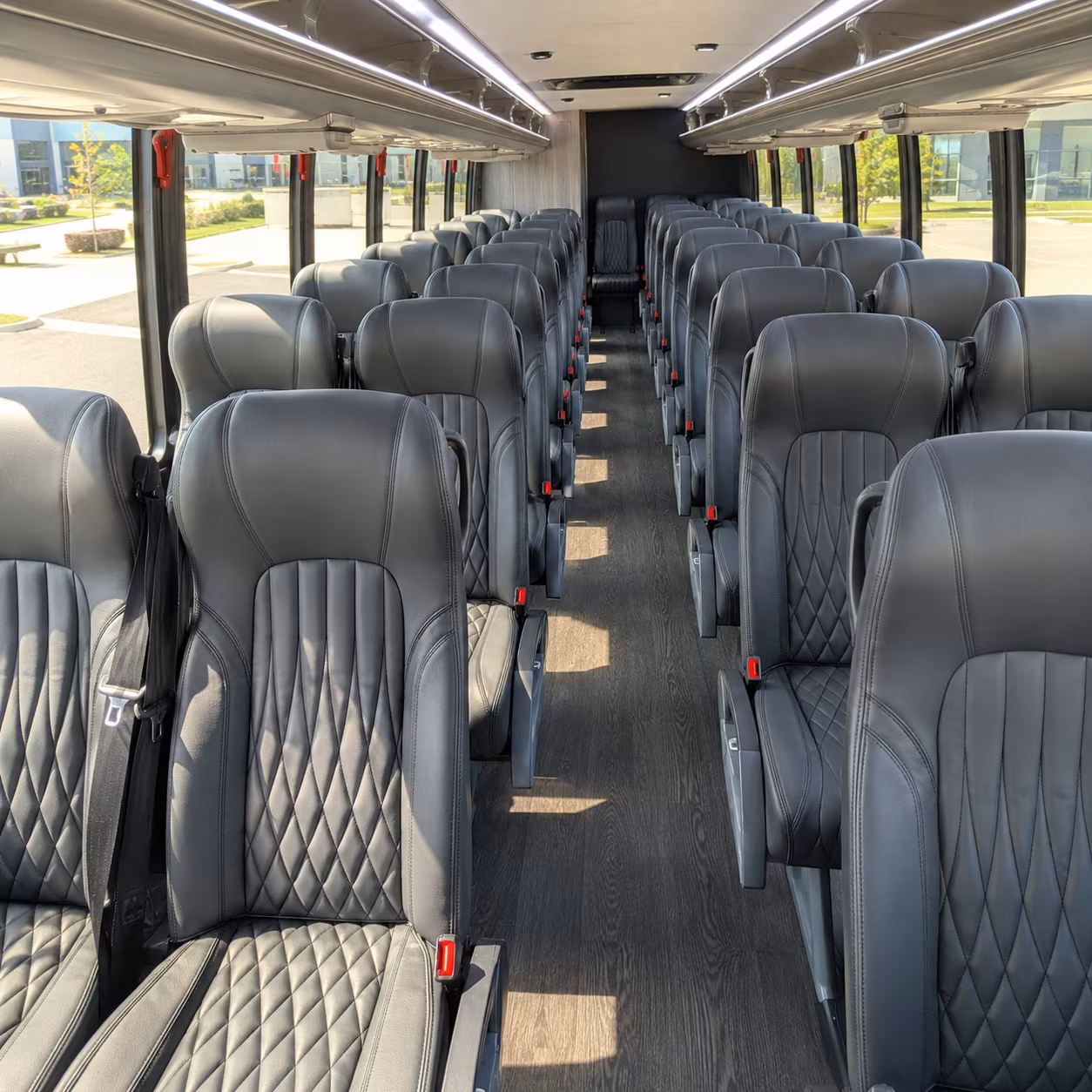 28 passenger minibus interior