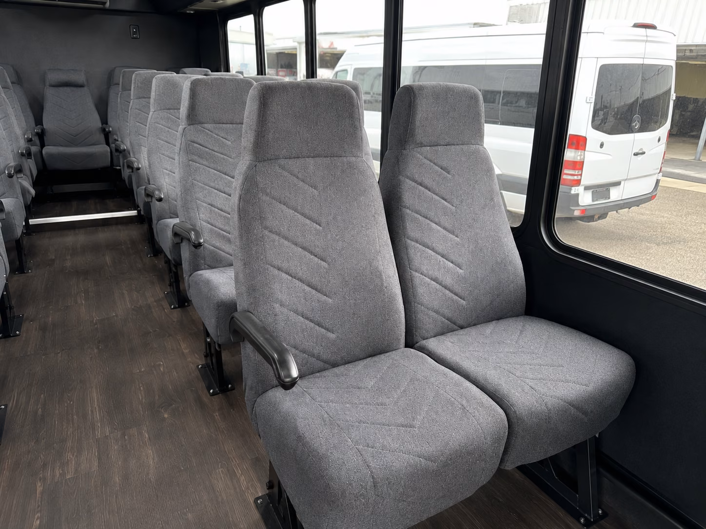 waterbury 15 passenger minibus inside