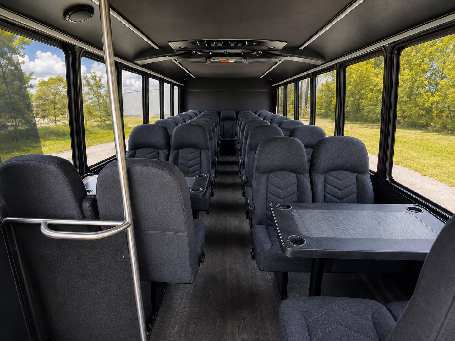 waterbury 18 passenger minibus inside