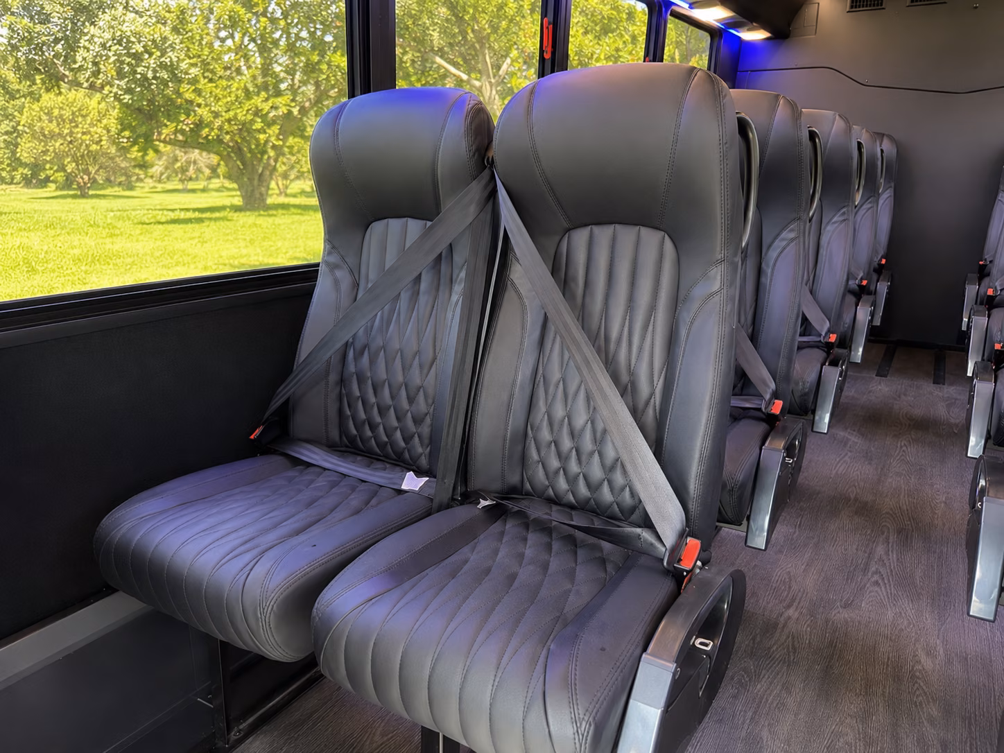 waterbury 18 passenger minibus interior