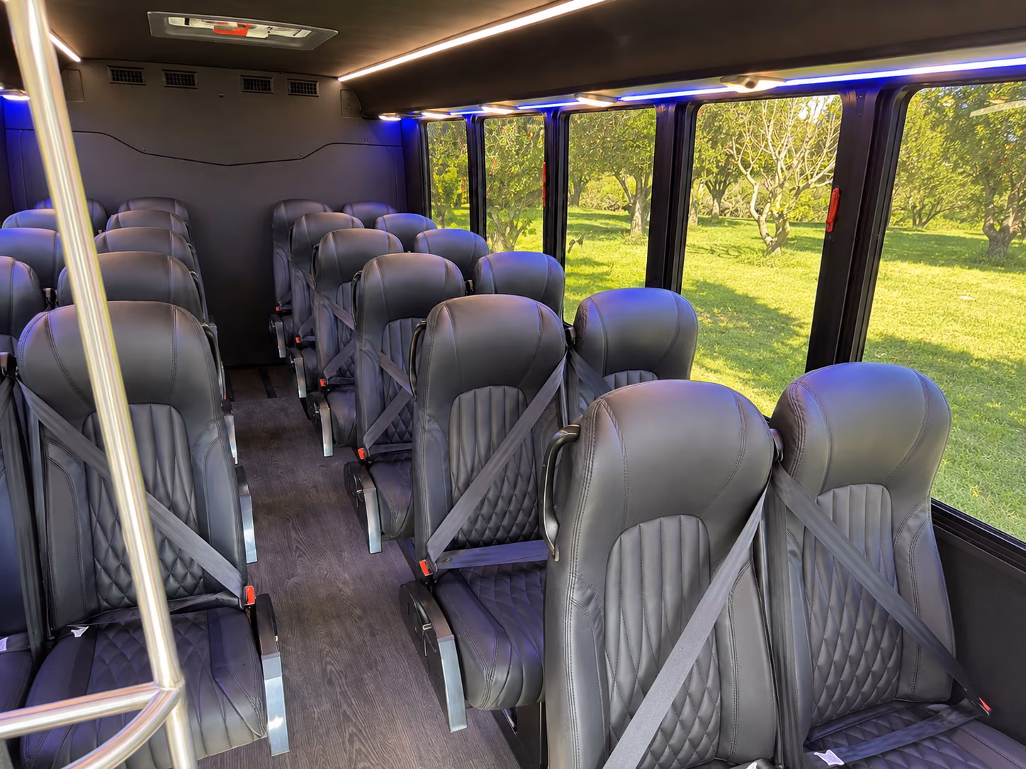 waterbury 20 passenger minibus interior