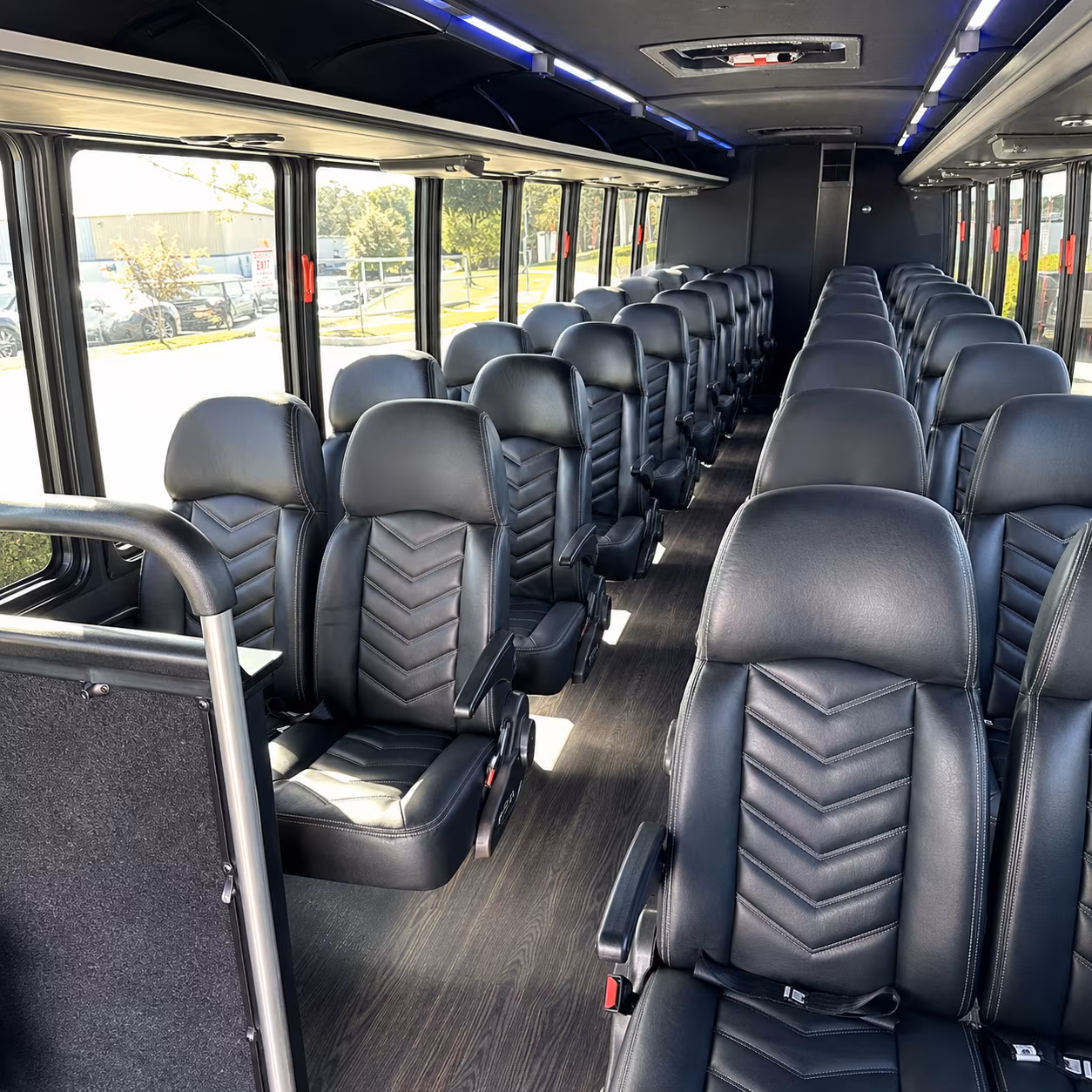 waterbury 25 passenger minibus interior