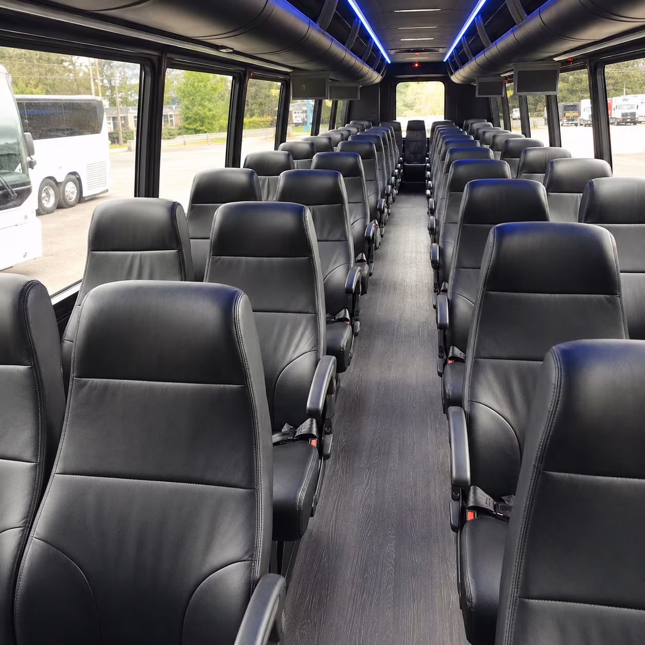 waterbury 28 passenger minibus inside