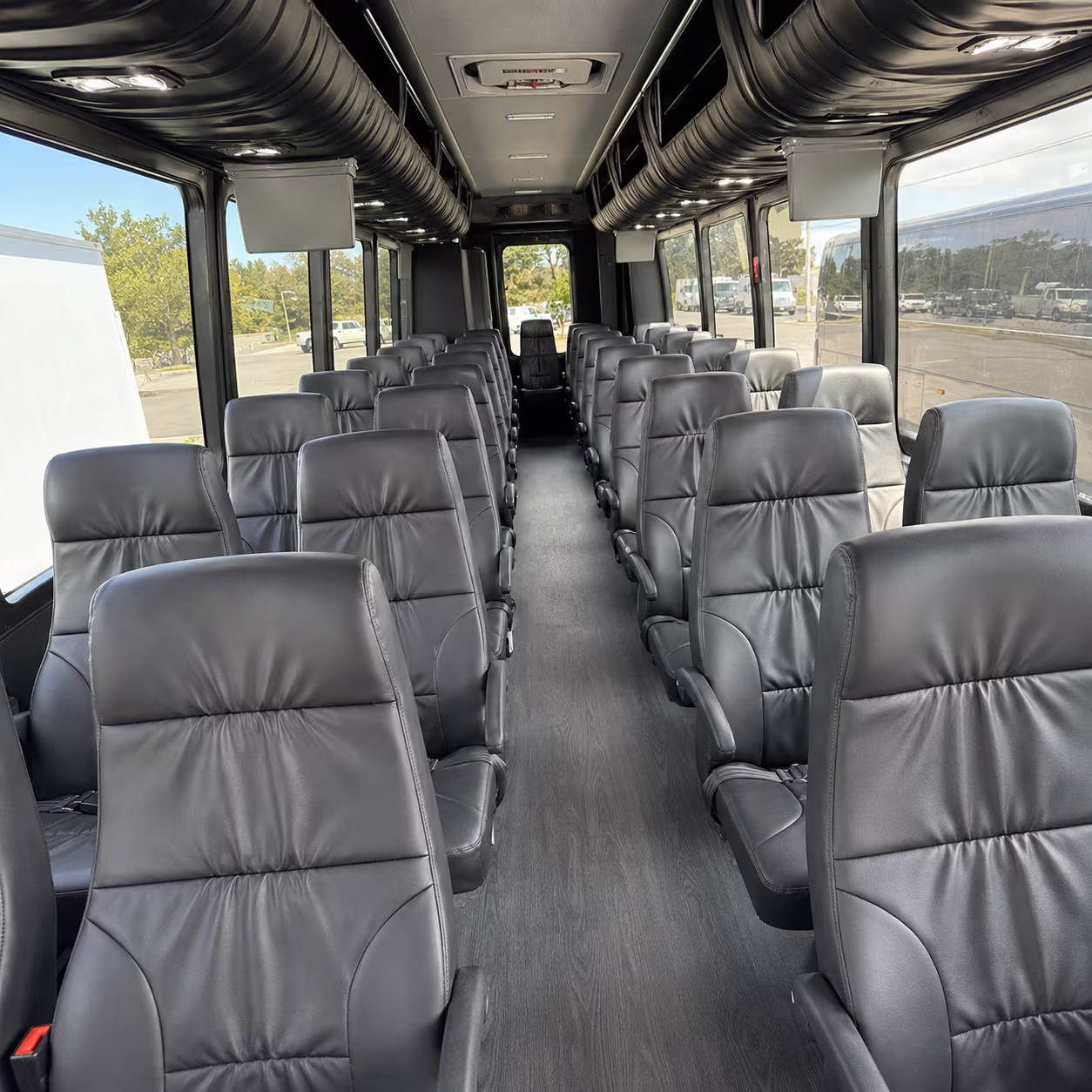waterbury 30 passenger minibus inside