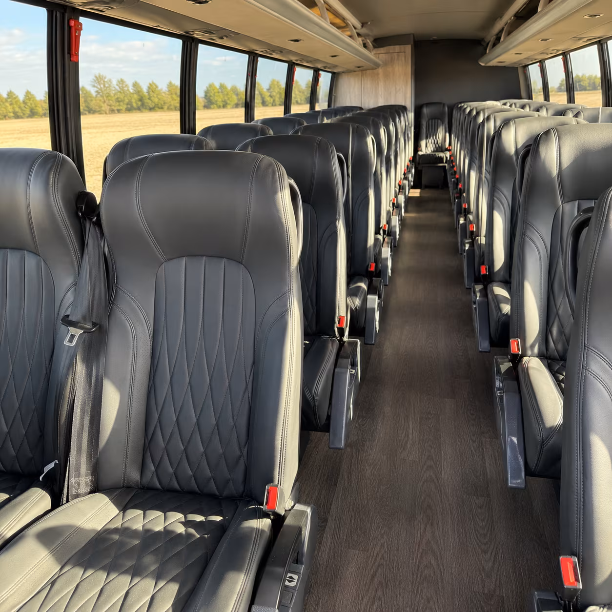 waterbury 30 passenger minibus interior