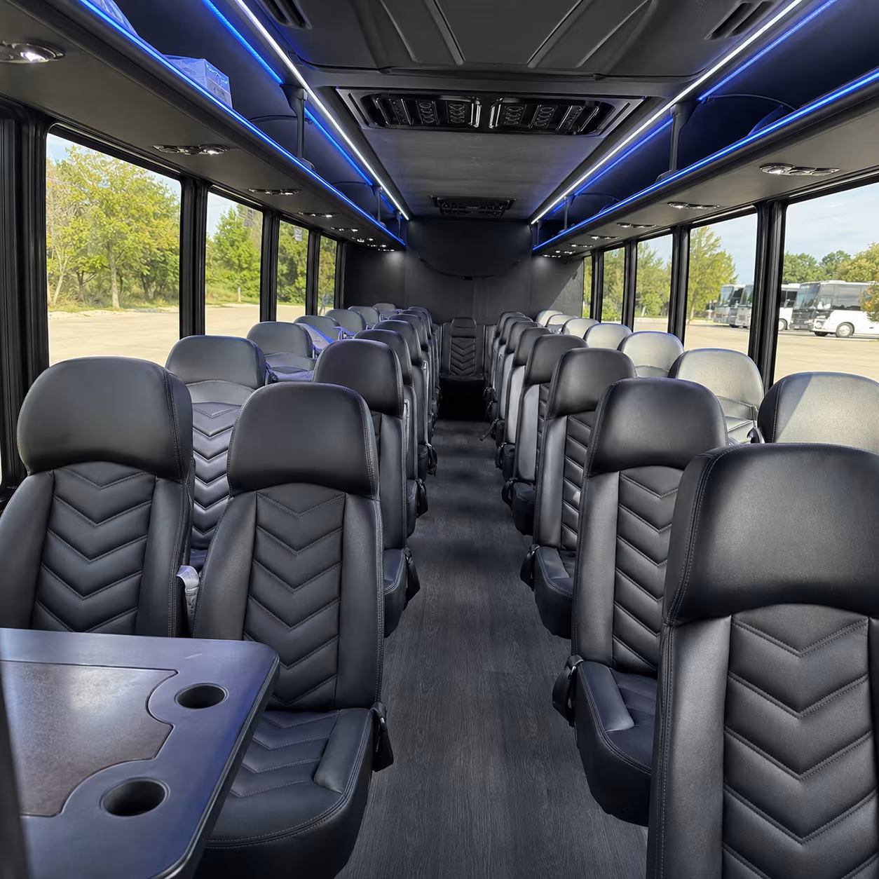 waterbury 35 passenger minibus inside