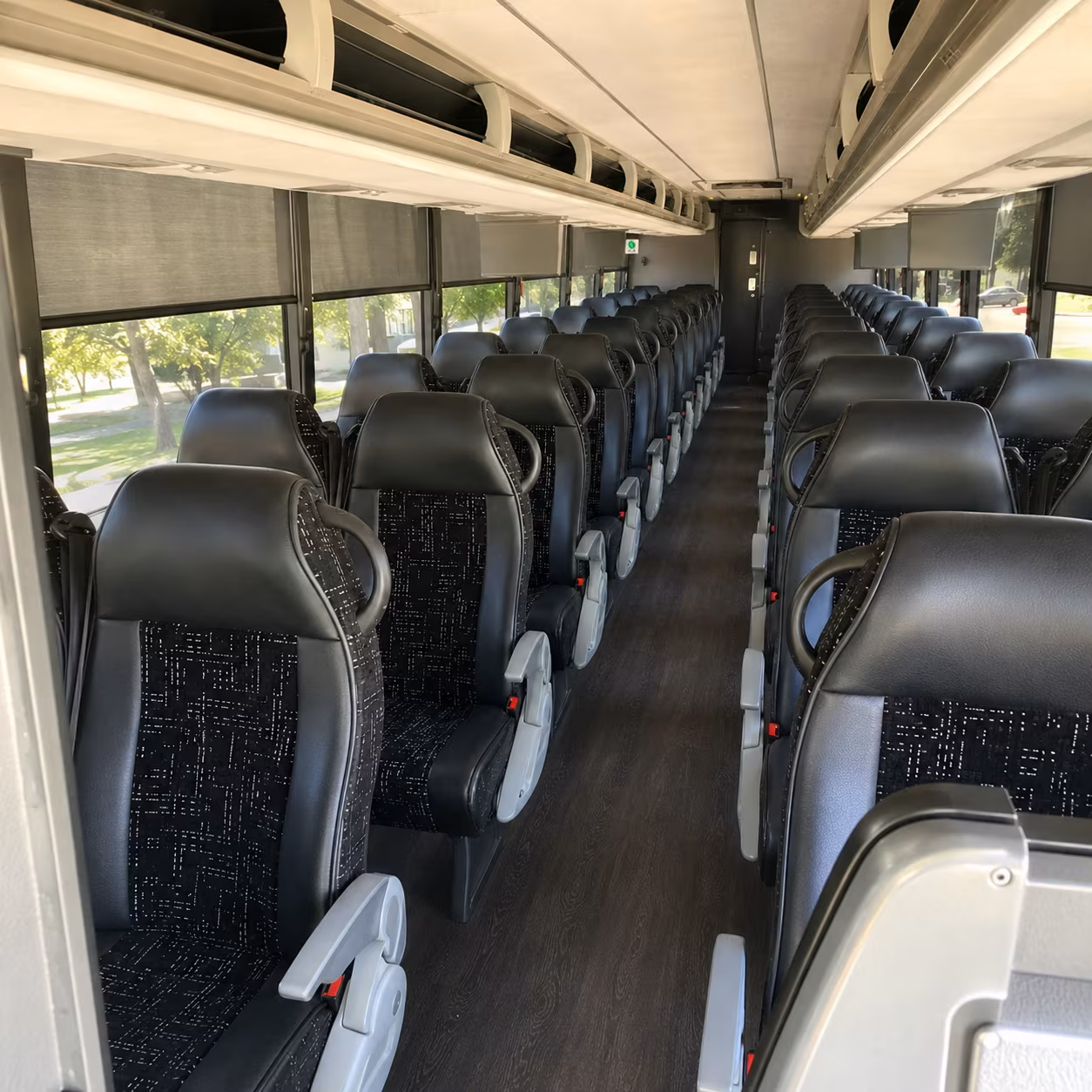 waterbury 56 passenger charter bus inside