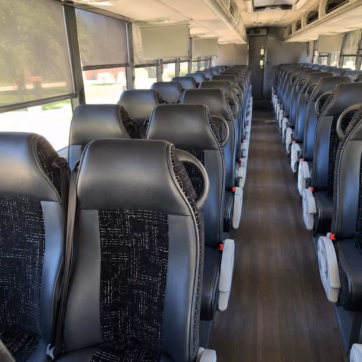 waterbury 56 passenger charter bus interior