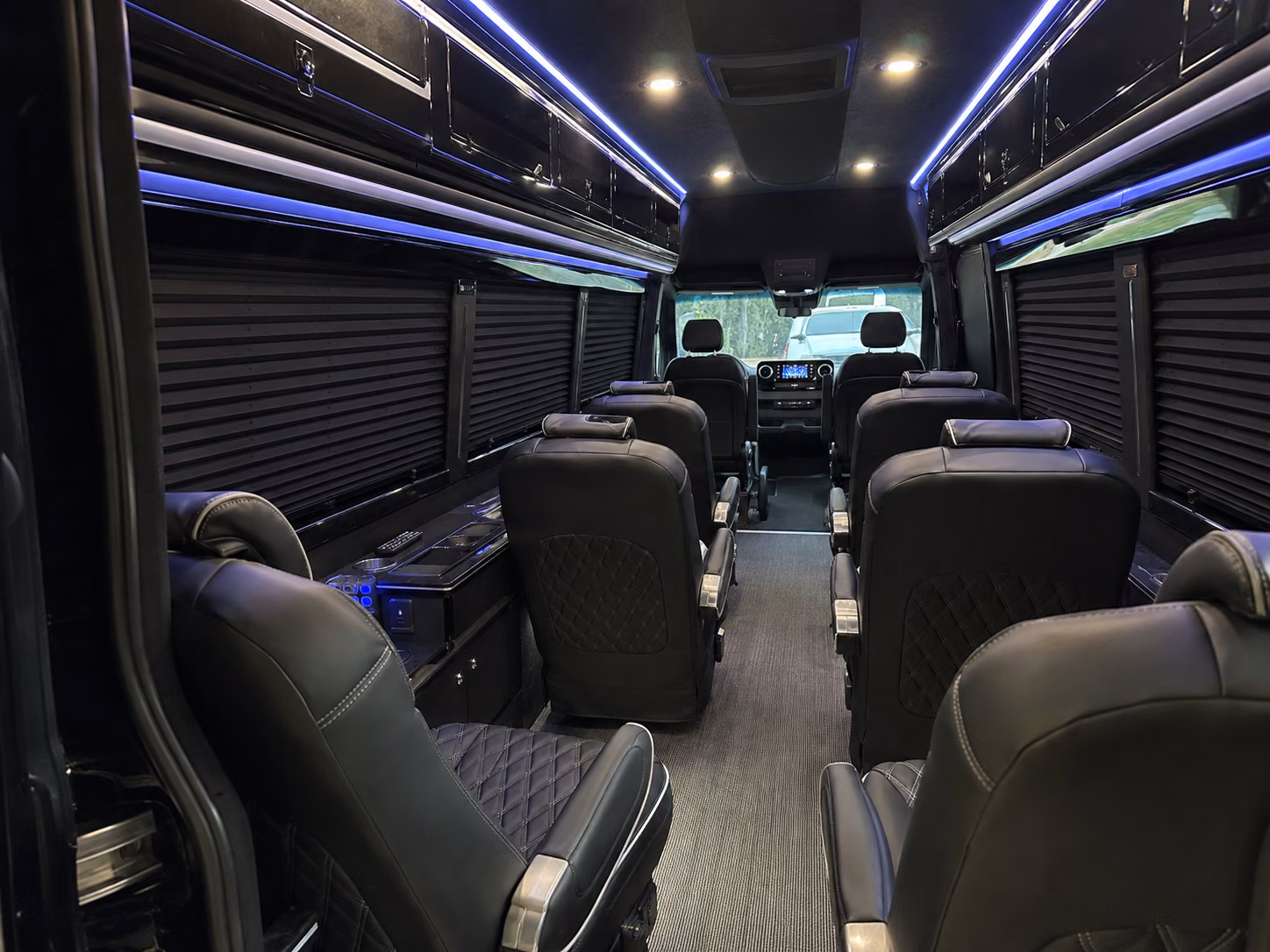 waterbury sprinter van with driver interior