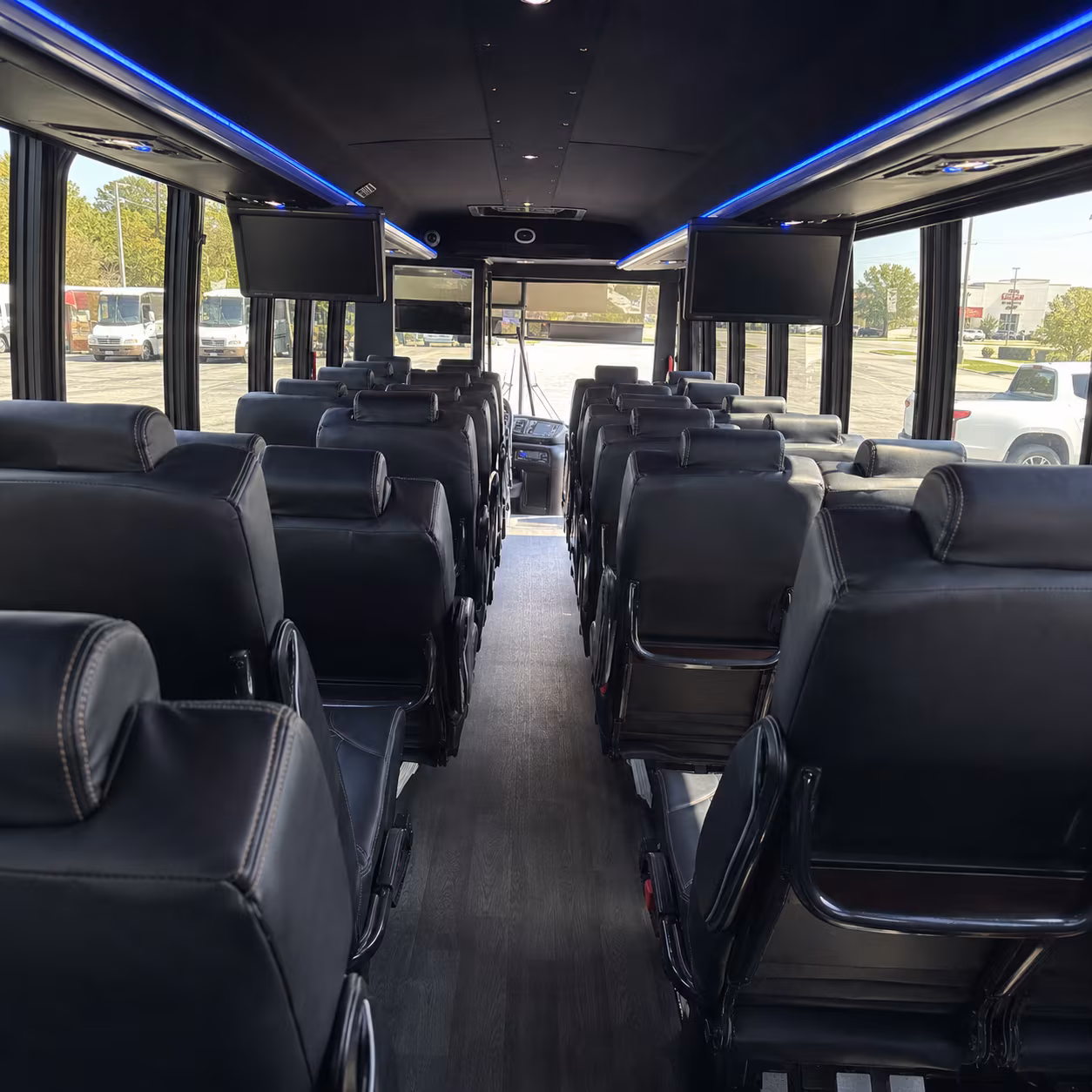 what kind of bus are you looking for and how does that change the price in waterbury